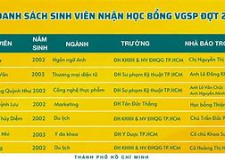 Học Bổng Vgsp 2022 Tại Việt Nam Là Ai Ạ