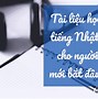 Tài Liệu Tiếng Nhật Cho Người Mới Bắt Đầu