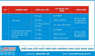 Thời Hạn Thực Hiện Giấy Phép Môi Trường